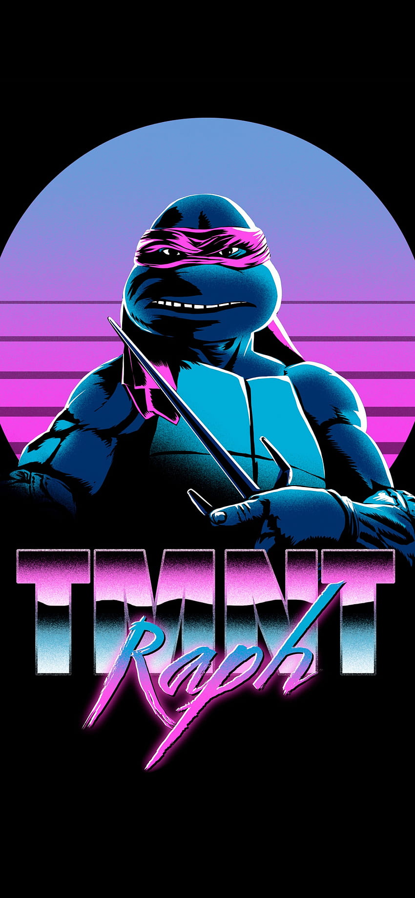Raphael, TMNT, Teenage Mutant Ninja Turtles, AMOLED, Neon, Gráficos CGI Papel de parede de celular HD