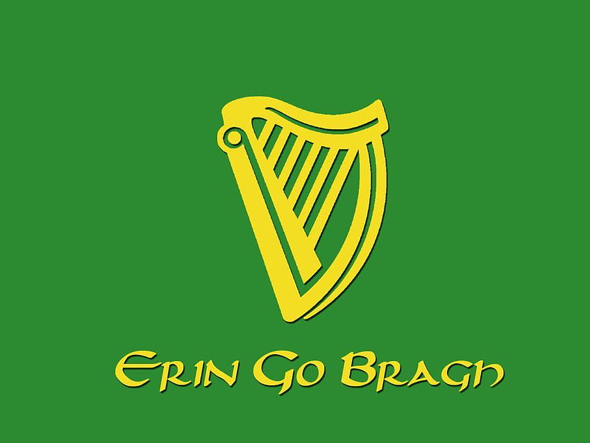 Fahnen, irische Harfe HD-Hintergrundbild