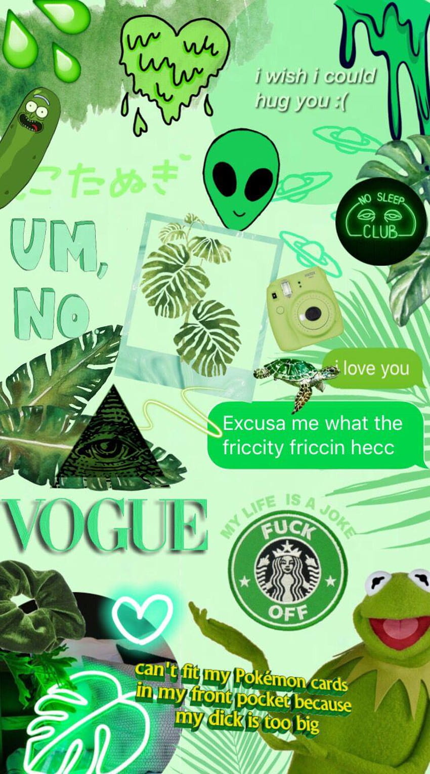 Green Screen Memes 2019, meme aesthetic HD phone wallpaper