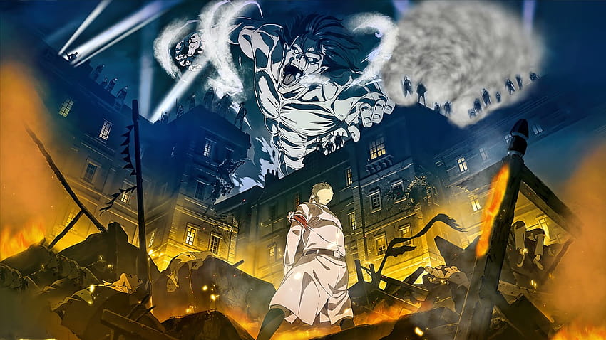 Angriff auf Titan, Shingeki no Kyojin, ua Rumpeln HD-Hintergrundbild