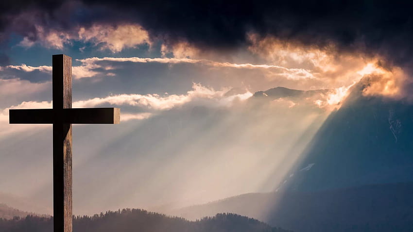 Wielkanoc religijna, krzyż wielkanocny Tapeta HD