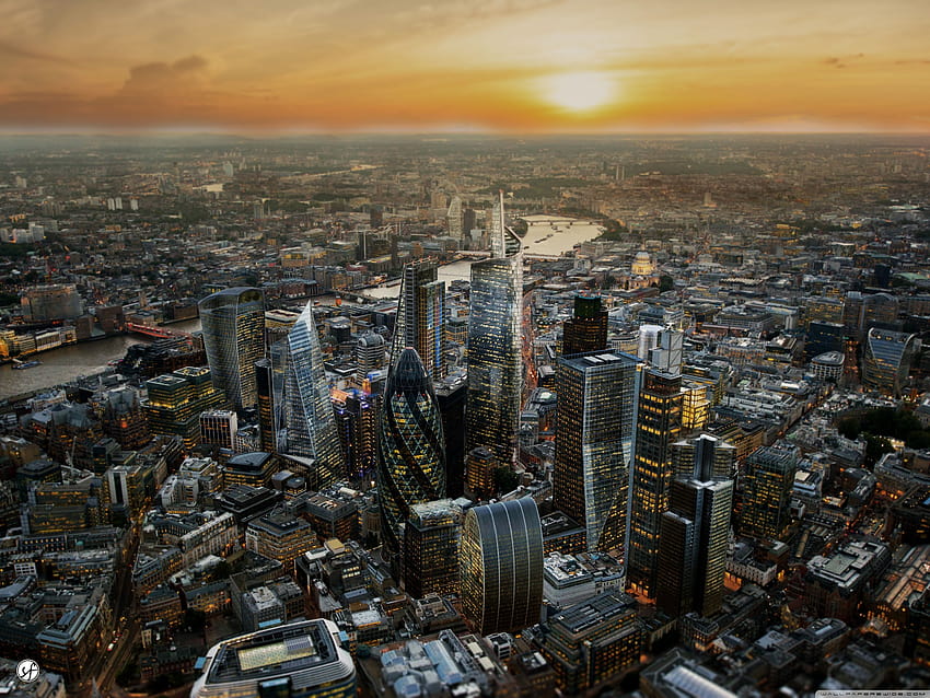 London Skyline, london night HD wallpaper