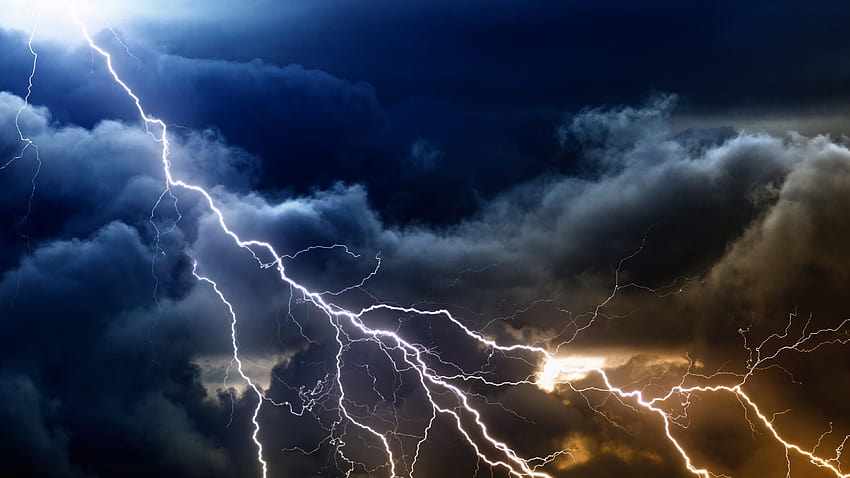 : lightning, night, night sky, power in nature, stormy skies HD wallpaper
