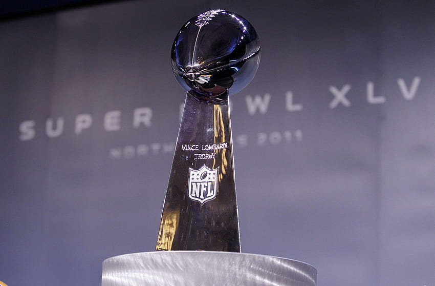 Un fan interroge le Super Bowl, trophée du super bowl vince lombardi Fond d'écran HD