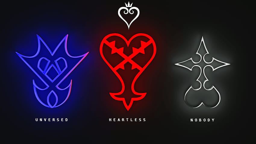 Kingdom Hearts by Megaxela, nobody emblem HD wallpaper