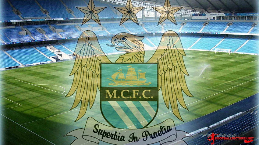 Manchester City Fc Logo and Etihad Stadium Walpapers HD wallpaper