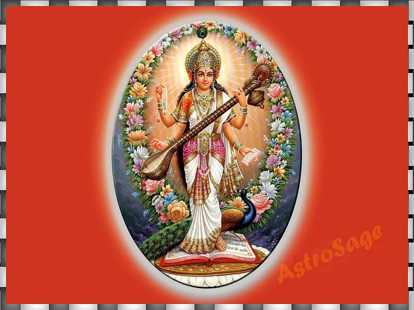 saraswati devi HD wallpaper