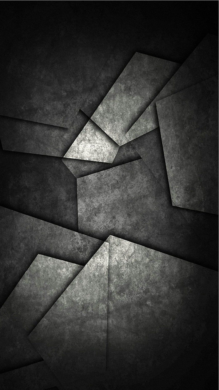 Polígono escuro móvel Polígono escuro móvel Abstrato Mais recente Mobile Wallpap…, polígono preto Papel de parede de celular HD