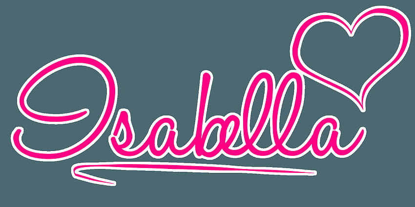 Isabella name logo by bloom914 [1600x800] for, isabella i HD wallpaper