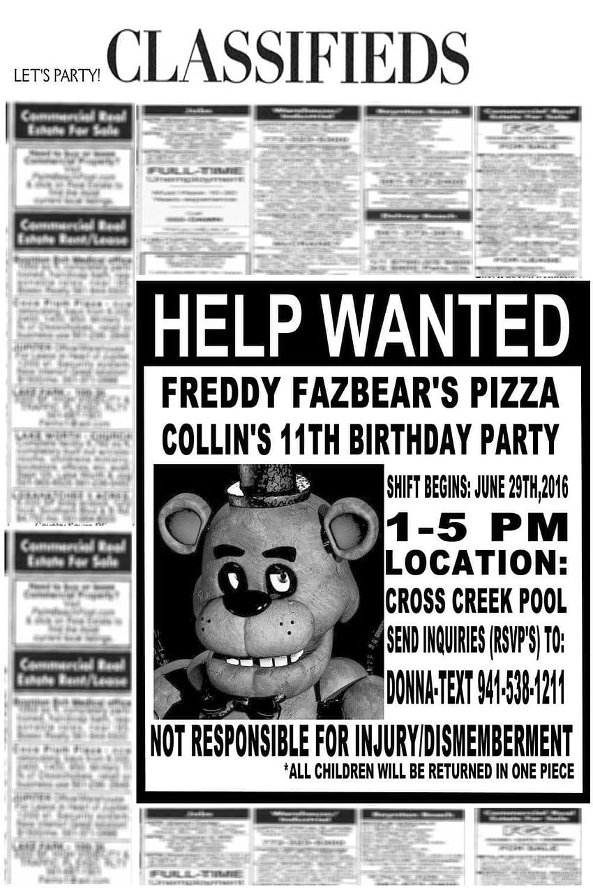 Lima malam di Freddy&, koran fnaf wallpaper ponsel HD