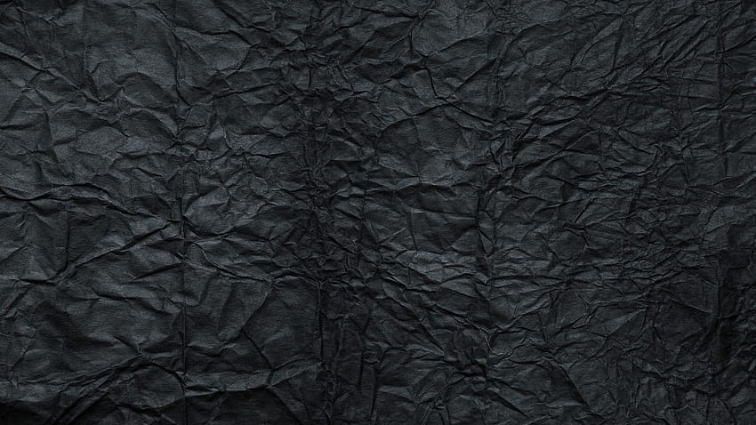 Crumpled black paper 1920x1080 HD wallpaper