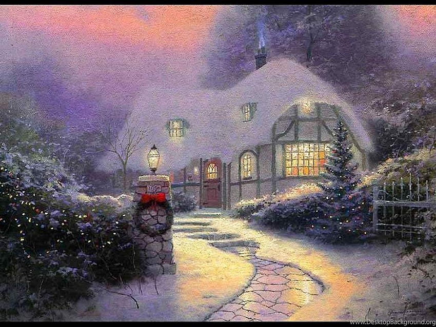 Watercolor Christmas Backgrounds, christmas winter HD wallpaper