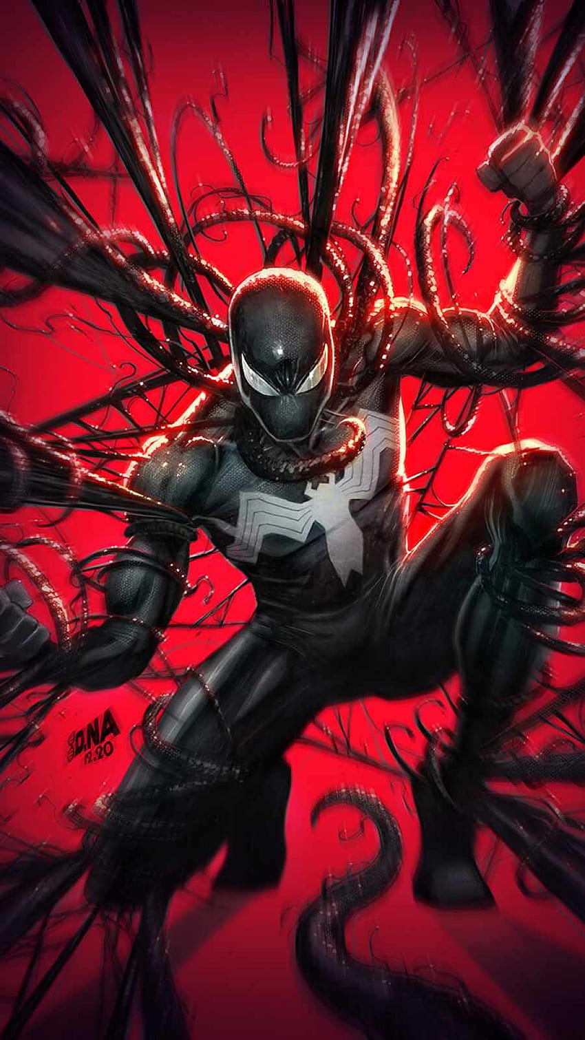 IPhone Symbiote Spiderman, androïde symbiote Fond d'écran de téléphone HD