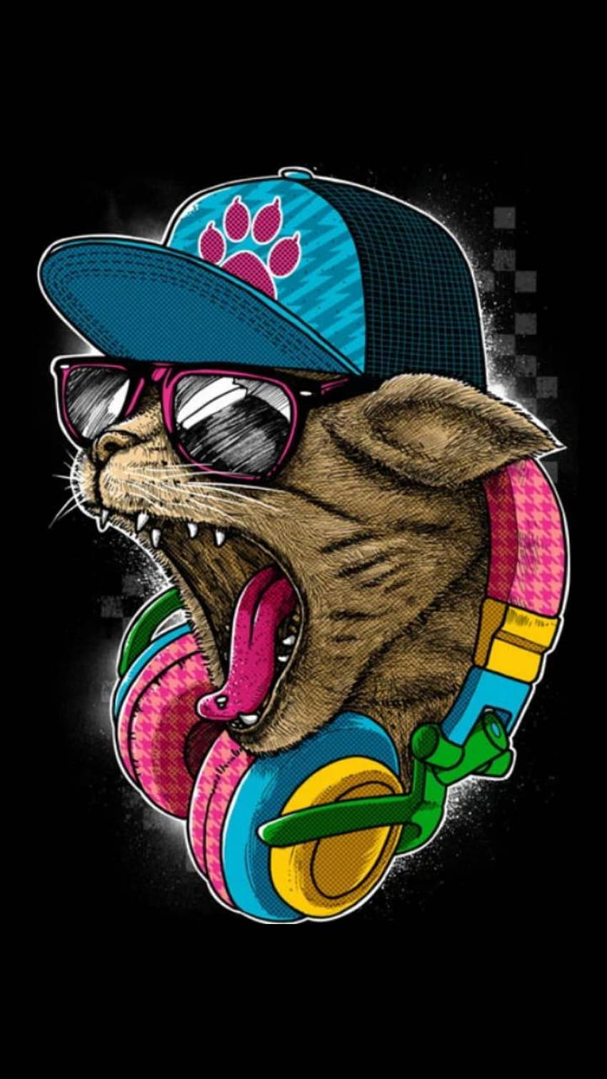 Swag Cat, dj cat HD phone wallpaper