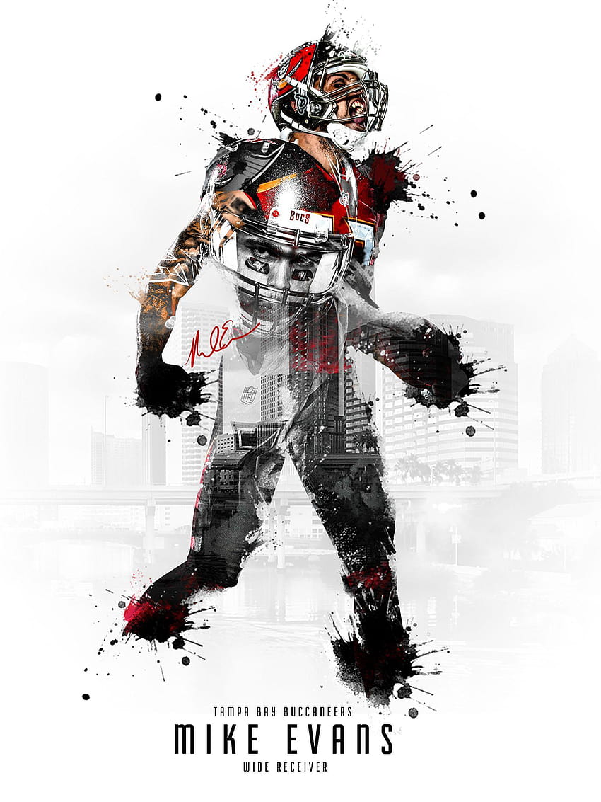 Mike Evans grunge art Tampa Bay Buccaneers NFL wide receiver american  football HD wallpaper  Peakpx