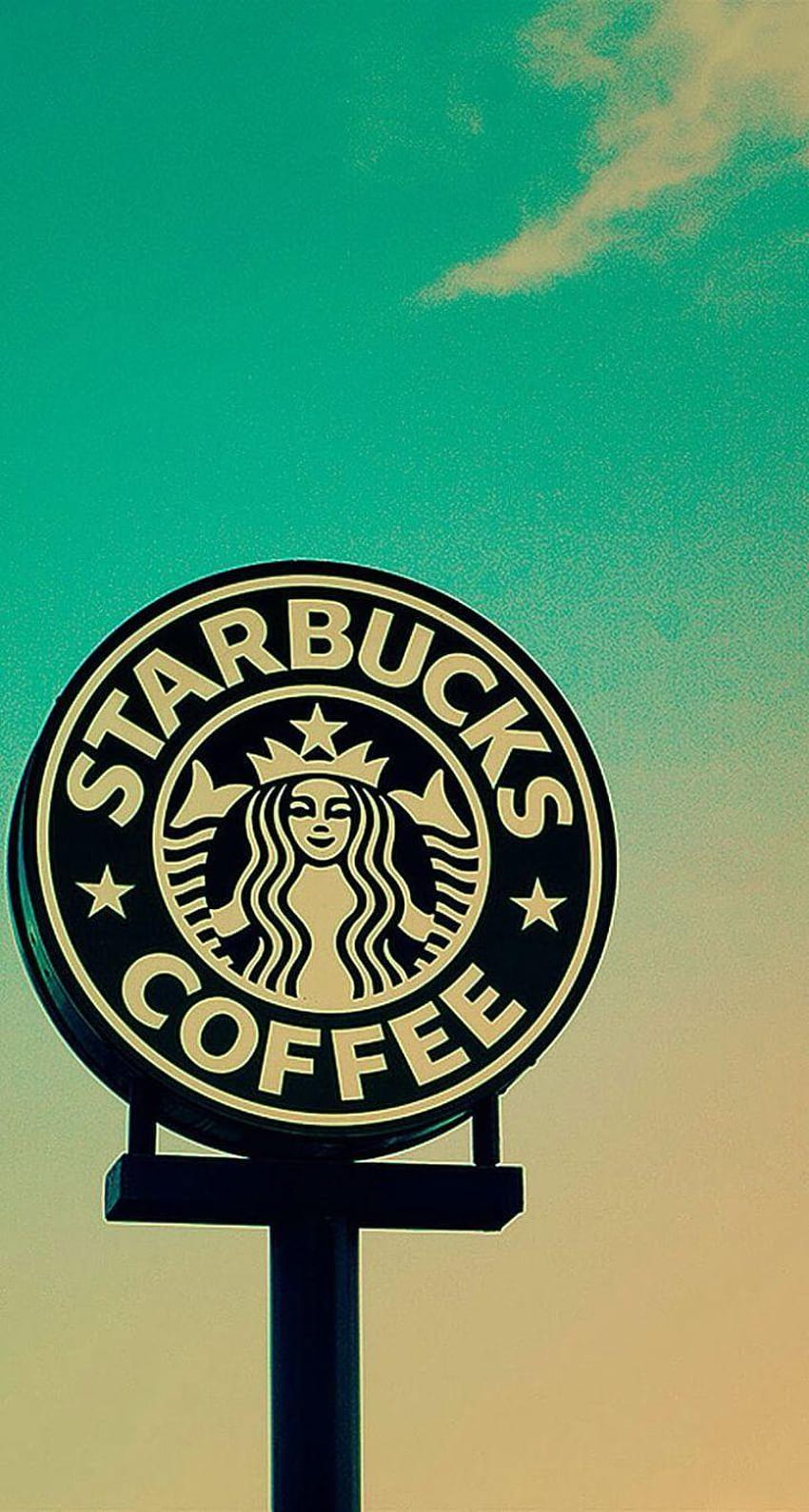 Starbucks-Kaffee Iphone, Starbucks-Logo HD-Handy-Hintergrundbild
