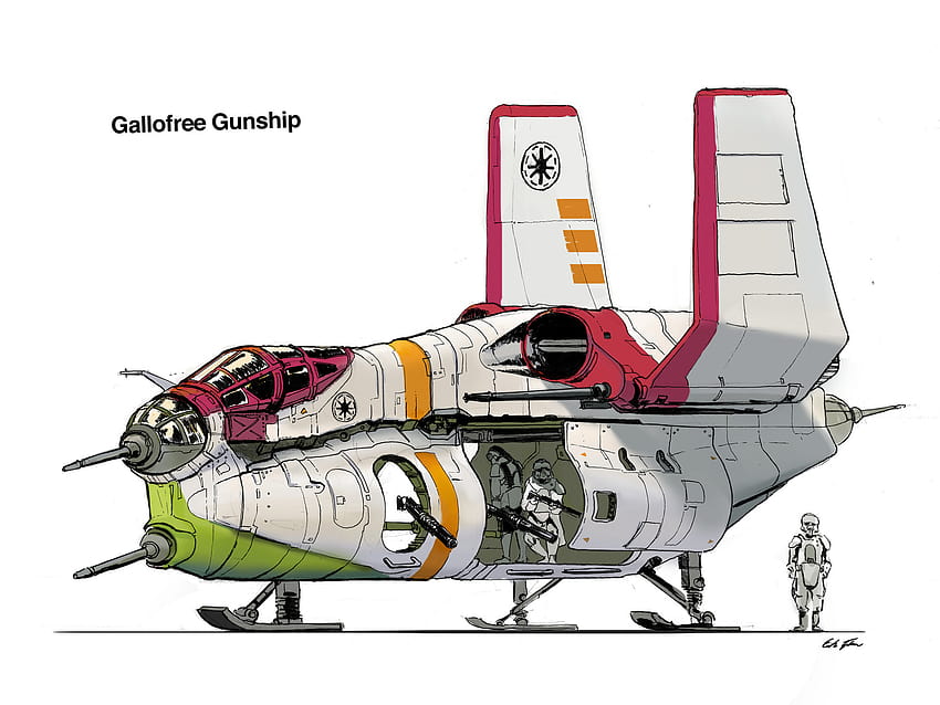 Republic best sale gunship art