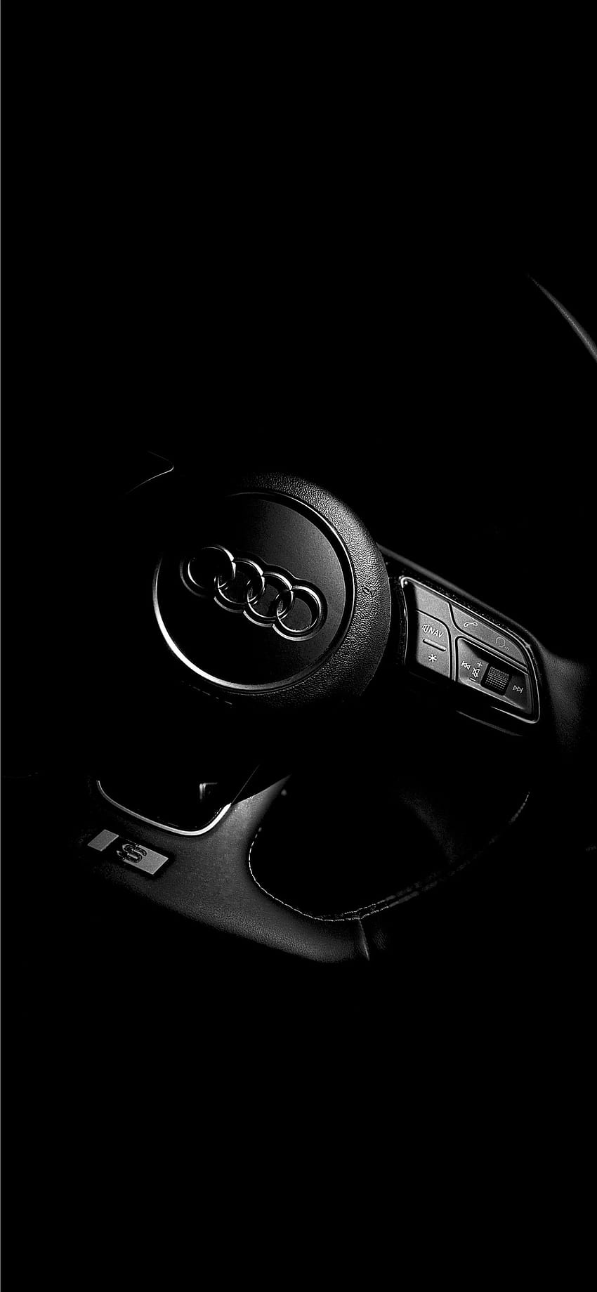 Best Audi logo iPhone, logo amoled iphone HD phone wallpaper