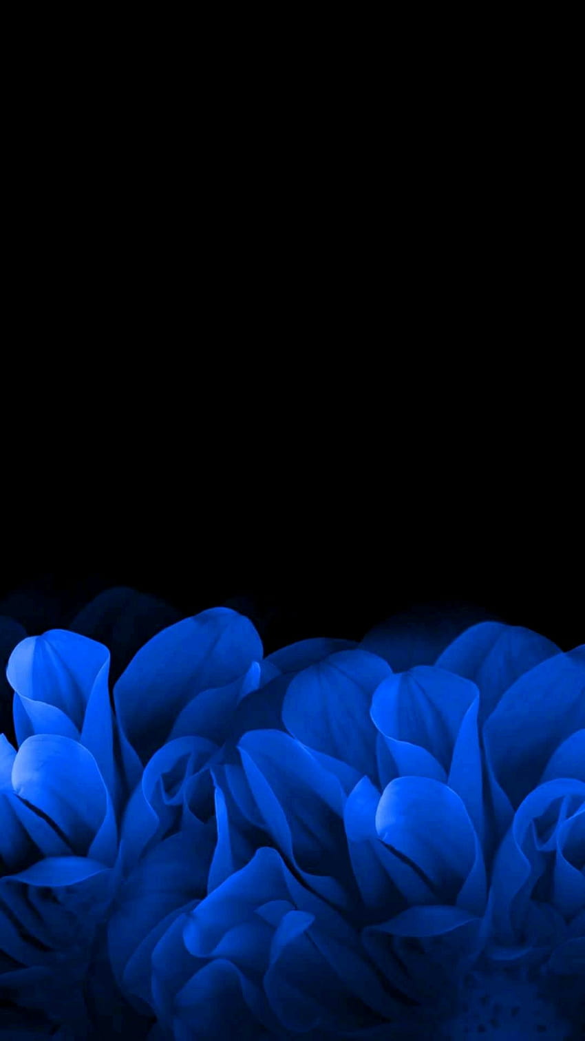 Amoled Dark Phone – S18, blue amoled HD phone wallpaper