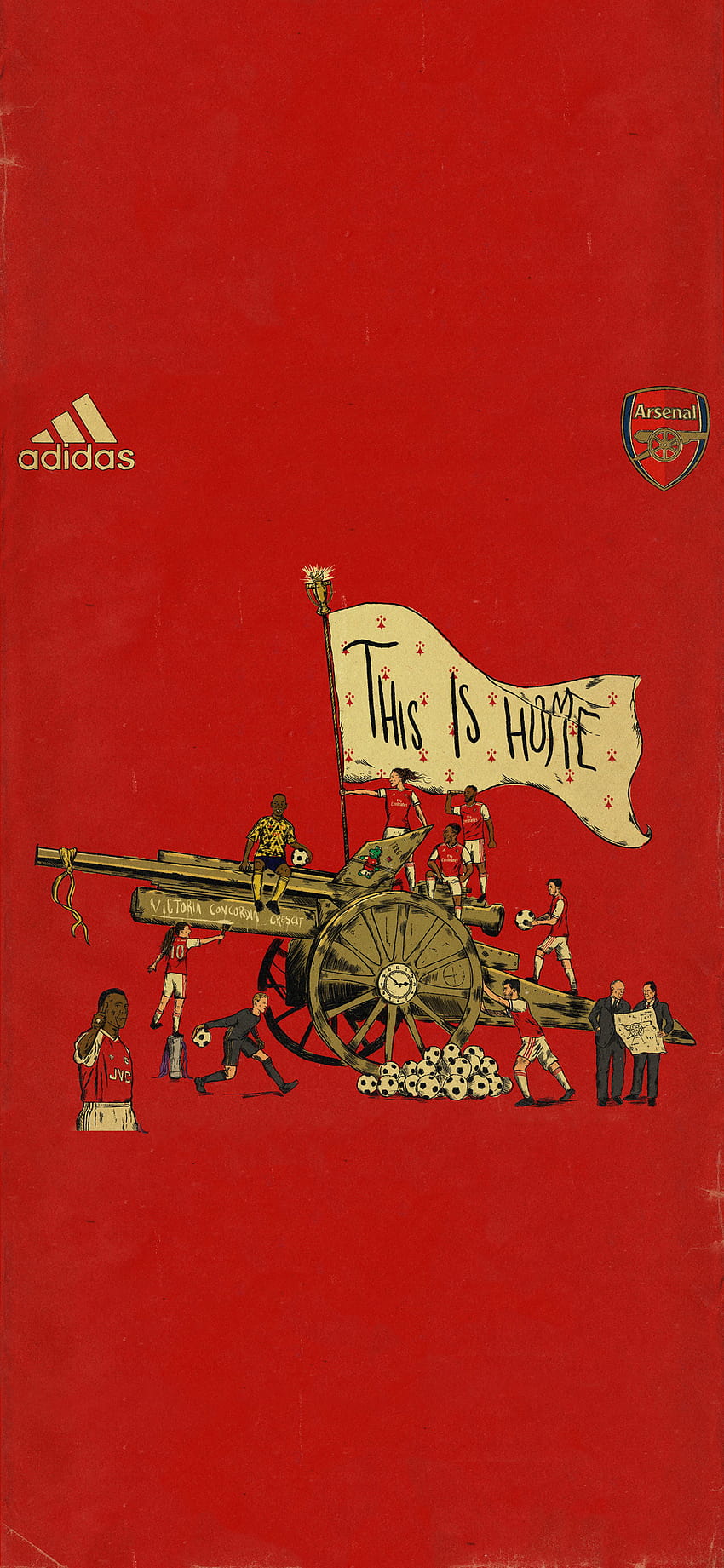 Arsenal 2019 Adidas, arsenal adidas wallpaper ponsel HD