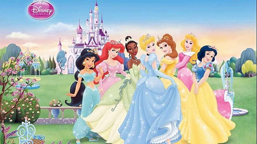 cartoon disney princess castle HD wallpaper