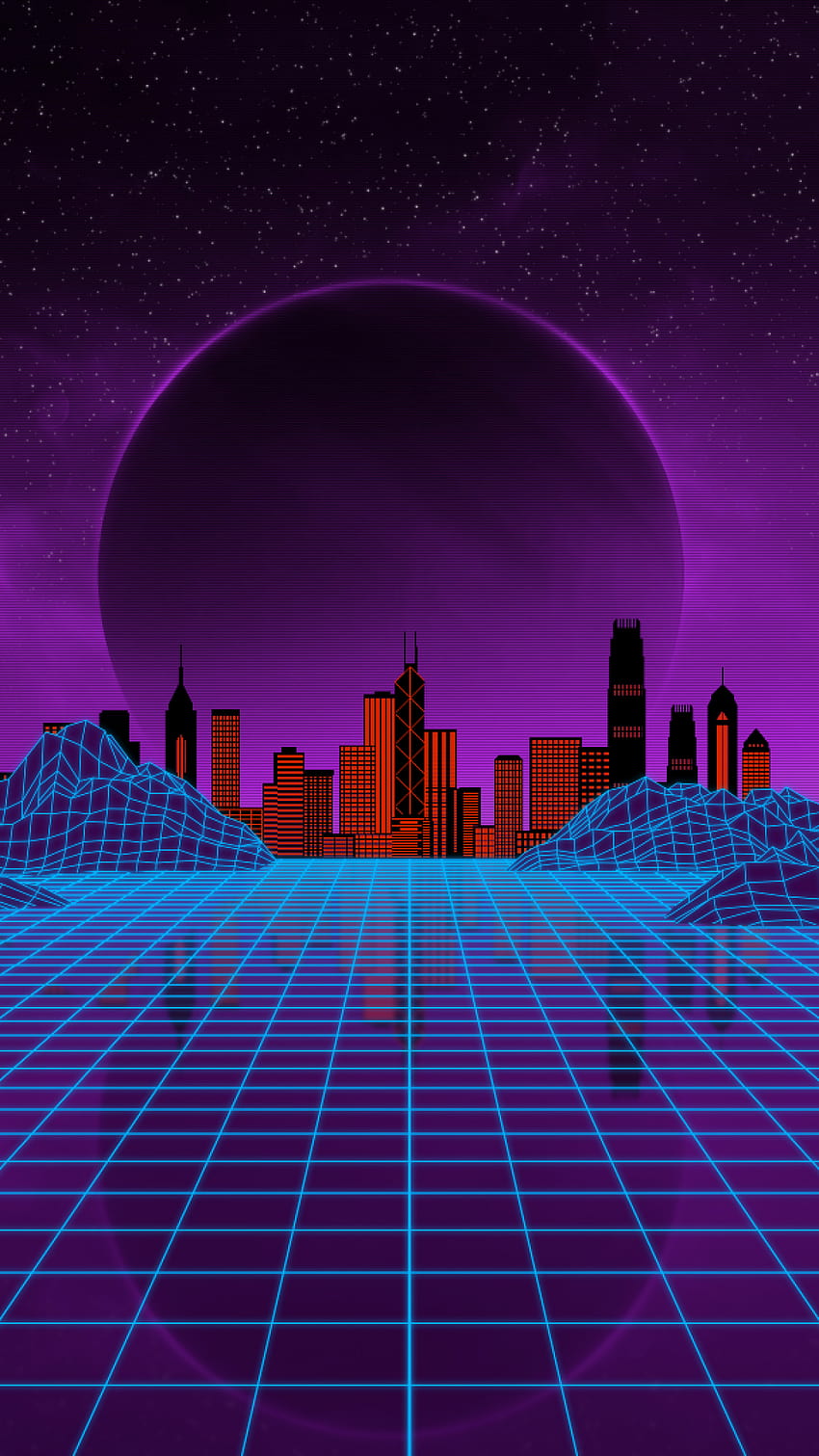 1080x1920 Retro Wave Landscape, Hills for, phone retrowave HD phone  wallpaper | Pxfuel