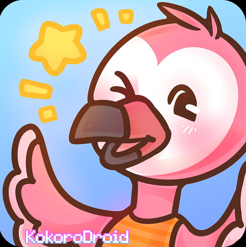 Flamingo logo YouTuber, flamingo youtube wallpaper ponsel HD