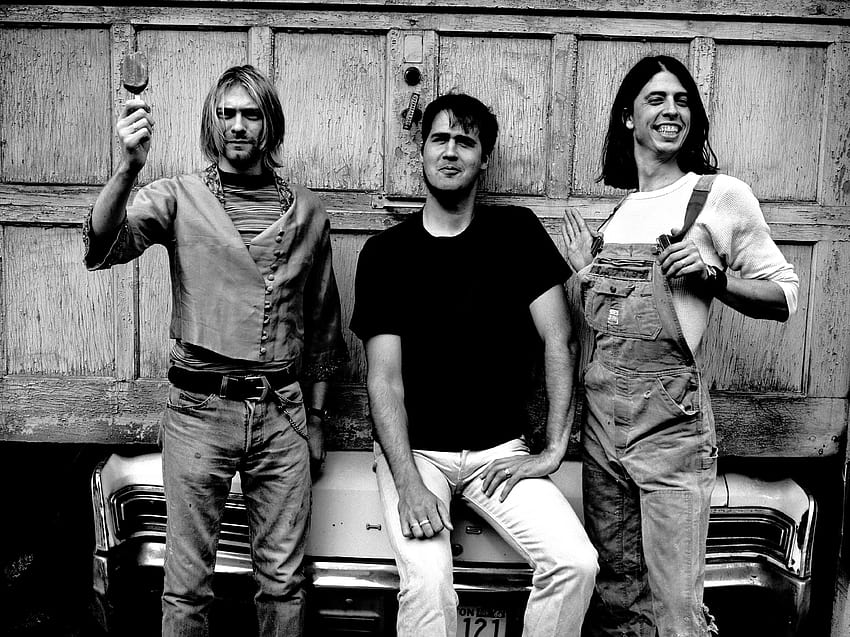 Kurt Cobain Dave Grohl Ve Krist ..., David Grohl HD duvar kağıdı