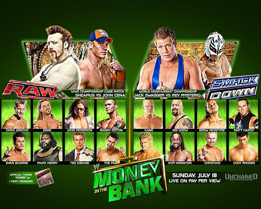 PIZZABODYSLAM: WWE PPV PREDICTION GAME: MONEY IN THE BANK, wwe เงินในธนาคาร วอลล์เปเปอร์ HD