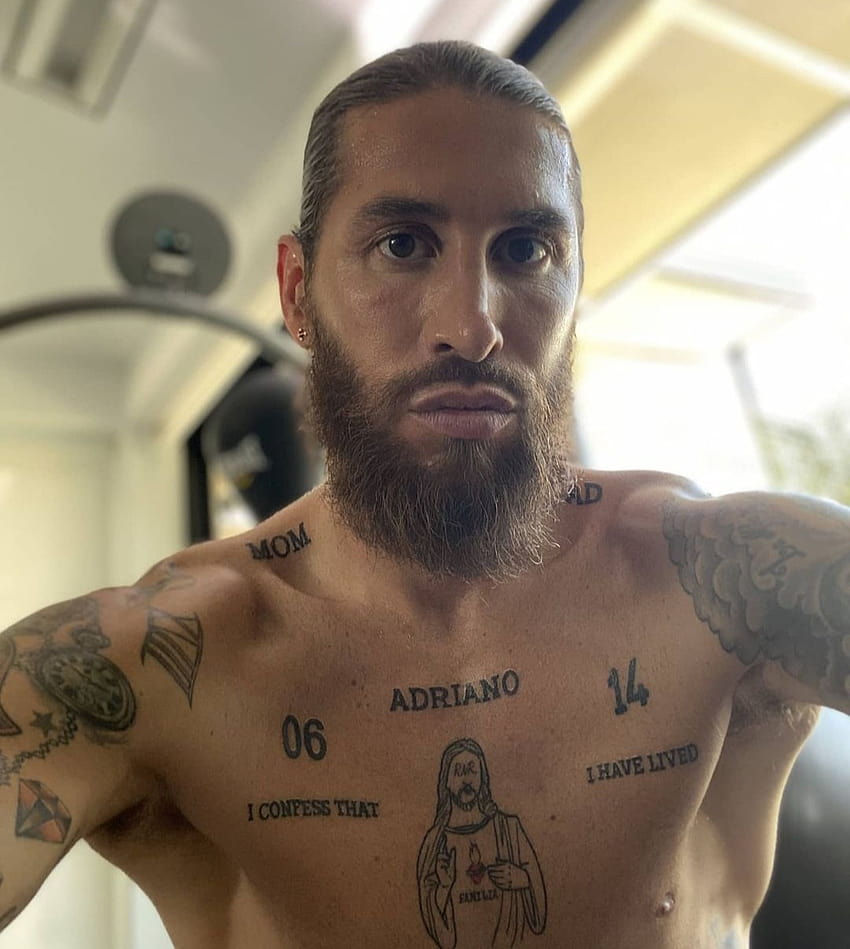 Sergio Ramos boasts an amazing array of tattoos, from symbolic numbers on his knuckles to the Champions League trophy, sergio ramos tattoo HD phone wallpaper