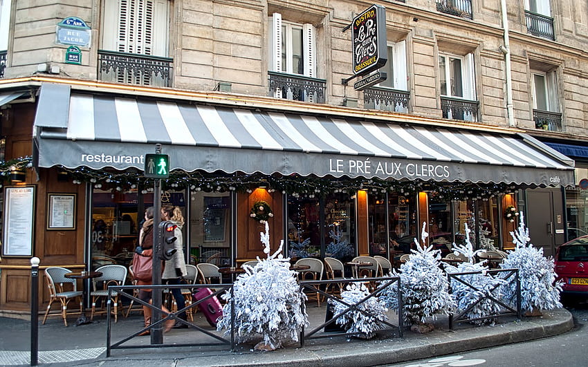 Paris Cafe At Christmas HD wallpaper | Pxfuel