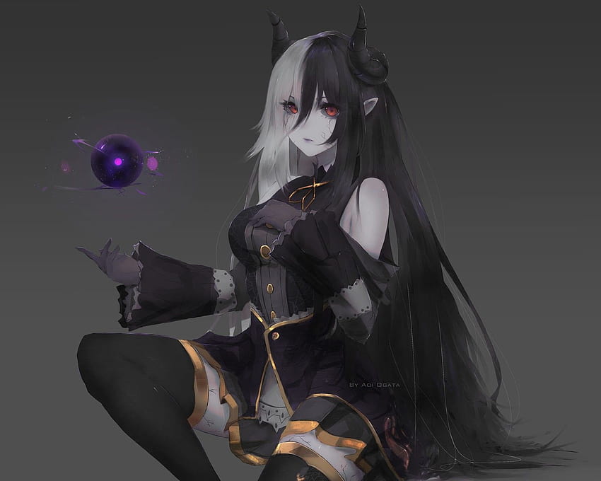 Commission] OC Demon Girl for derpybunnies by AnimexL0ver17 on DeviantArt