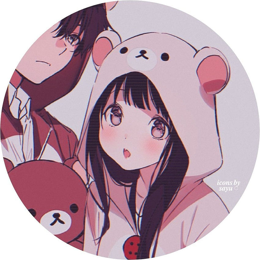 Parejas de anime Pfp a juego, lindo pfp a juego fondo de pantalla del teléfono