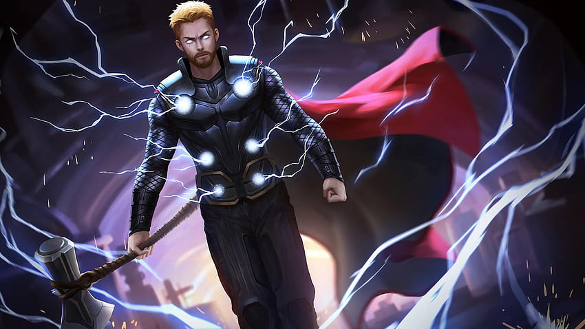 Thor Stormbreaker Vengadores: Infinity War 1920x1080 fondo de pantalla