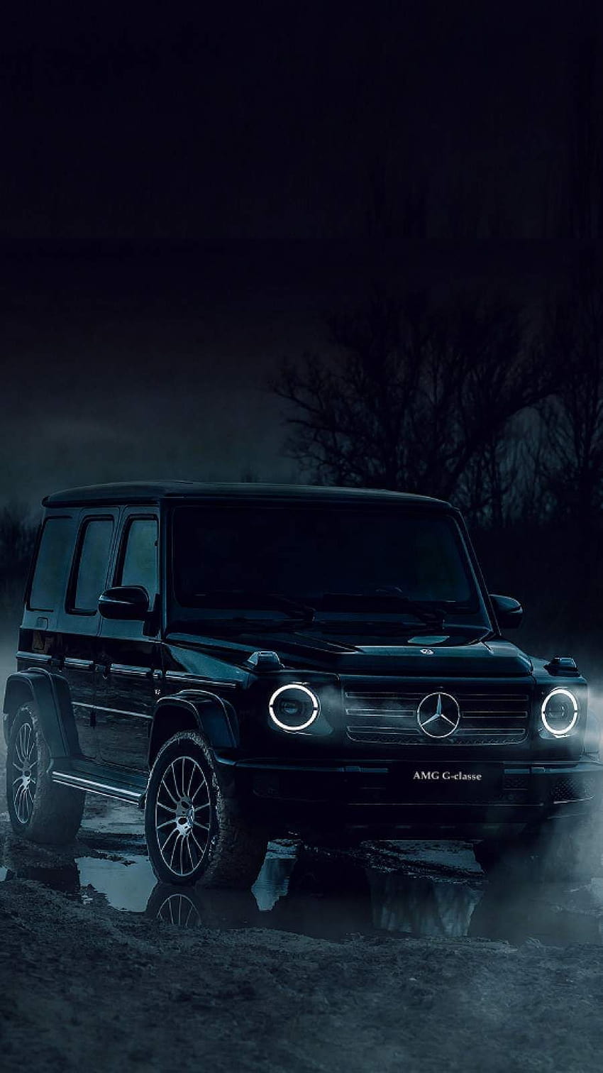 Schwarzes G Wagon iPhone, Mercedes Benz G-Klasse Telefon HD-Handy-Hintergrundbild