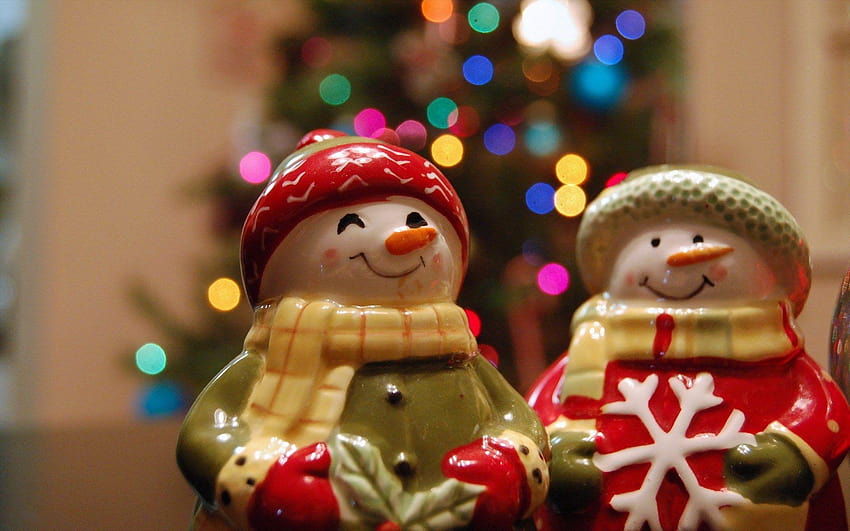 Snowmen Toys Christmas New Year, christmas toys HD wallpaper