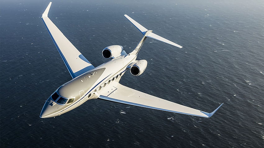 Bombardier Global 7500 vs Gulfstream G650: Battle of the private, gold jet HD wallpaper