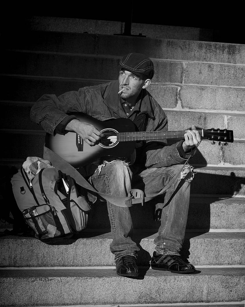 ID: 288417 / people homeless musician street person poverty, homeless people HD phone wallpaper