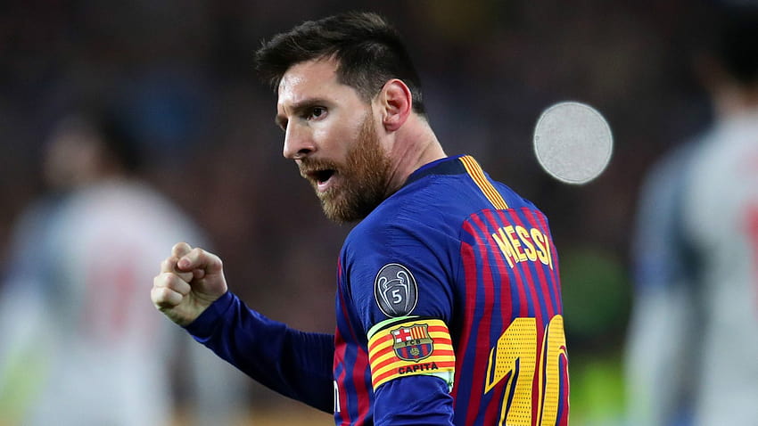 Lionel Messi zdobywa 600. bramkę dla Barcelony po znakomitym uderzeniu, Messi kontra Liverpool Tapeta HD