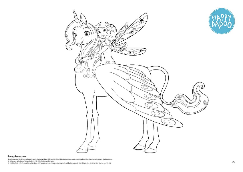 2 Great of Mia And Me Coloring Page HD wallpaper