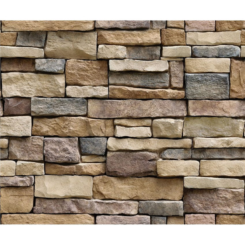 2021 mais novo tijolo de pedra 3d removível adesivo de parede pvc decoração de casa papel de parede arte para quarto sala de estar fundos decalque Papel de parede de celular HD