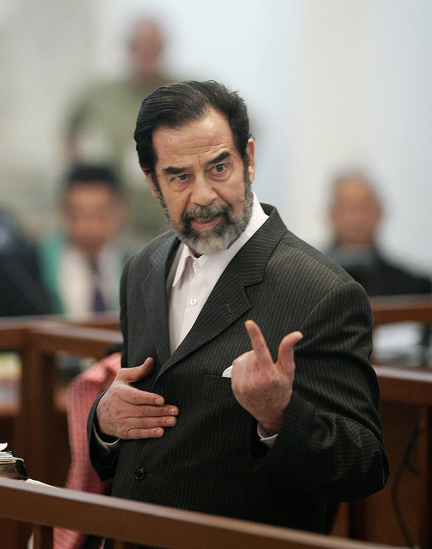 Amerika am Scheideweg: Der Prozess gegen Saddam Hussein HD-Handy-Hintergrundbild
