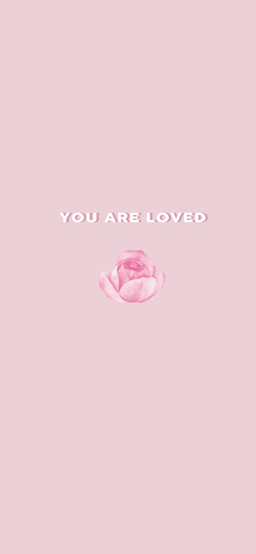 35 Pink Aesthetic : You Are Loved Quote, aesthetic quote pink HD phone ...