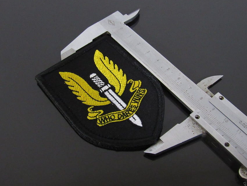 Nuevo servicio aéreo especial Fuerzas especiales británicas Parche Sas Who Dares Win Parche con emblema bordado, que se atreve gana fondo de pantalla