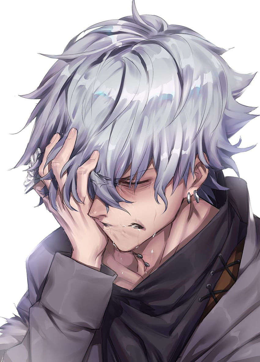 Pinterest, sad crying anime male HD phone wallpaper