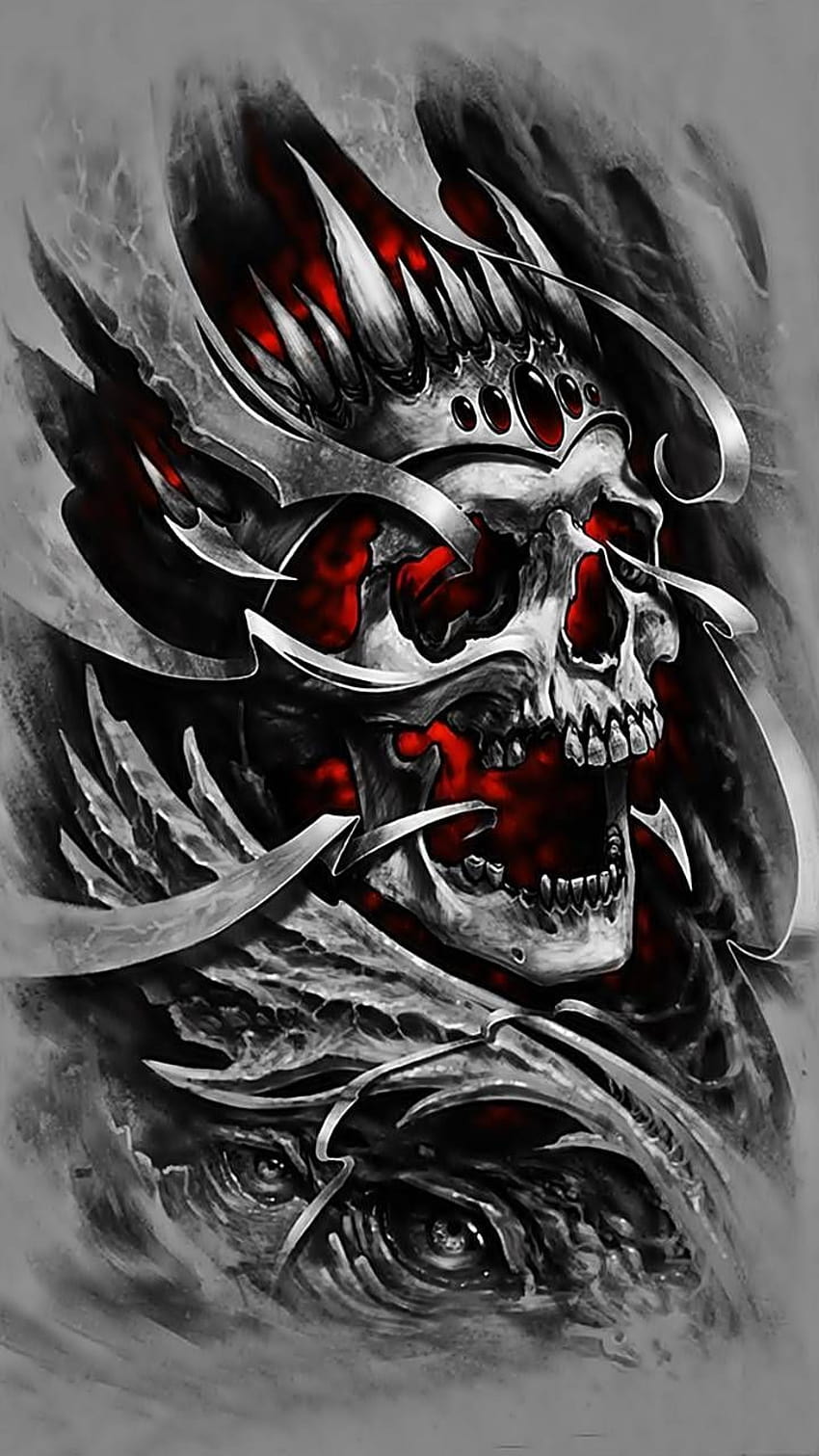 Skull art, Skull art drawing ...pinterest, skull tattoo fondo de pantalla del teléfono