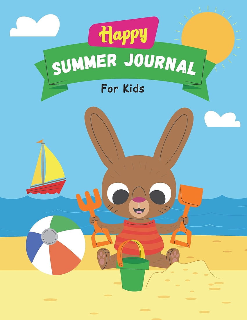 Diário de verão para crianças: feliz férias de verão, diário de viagem, atividades para crianças, caderno de escrita, presente para seu filho, menino, menina, férias de verão para crianças Papel de parede de celular HD