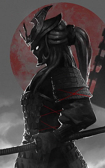 Samurai Warrior Sunset 4K Phone iPhone Wallpaper #4870a