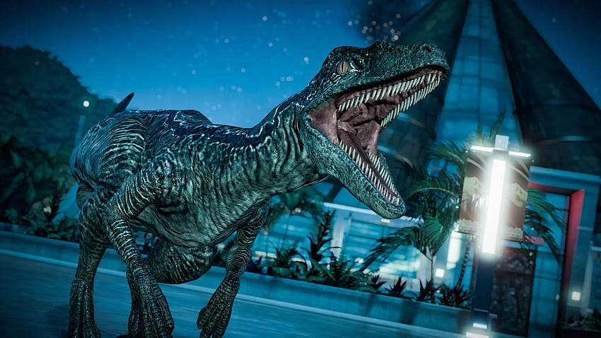 Jurassic World Evolution ottiene Raptor ...gamewatcher, blu il velociraptor Sfondo HD