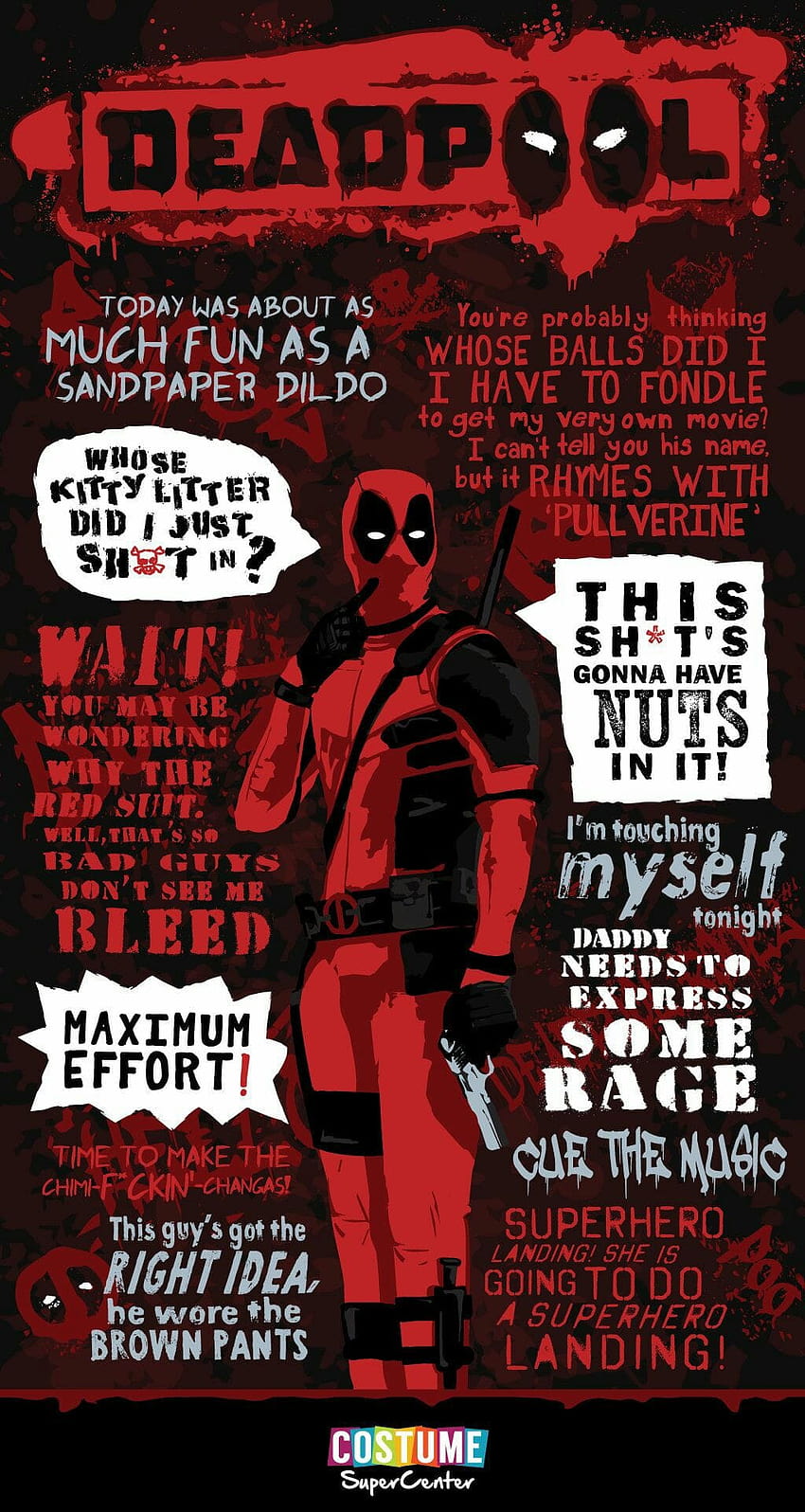 Yeni kilit ekranım: Deadpool, maksimum çaba HD telefon duvar kağıdı